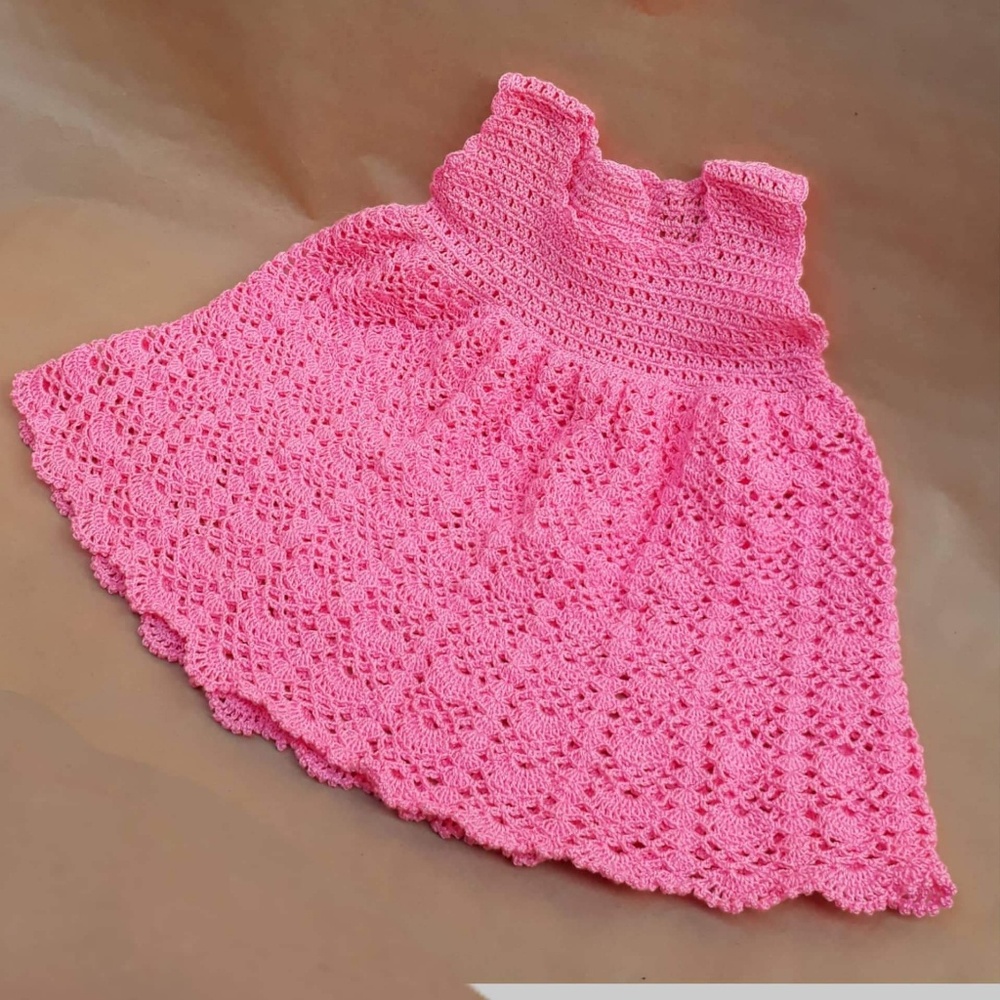 Handmade 9 month crochet dress